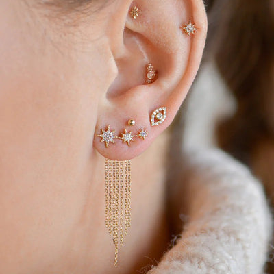 Anzie Aztec Michelle Fringe Ear Climbers