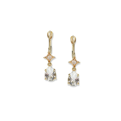 Anzie Jac+Jo Emilia Gothic Star Pear Drop Earrings