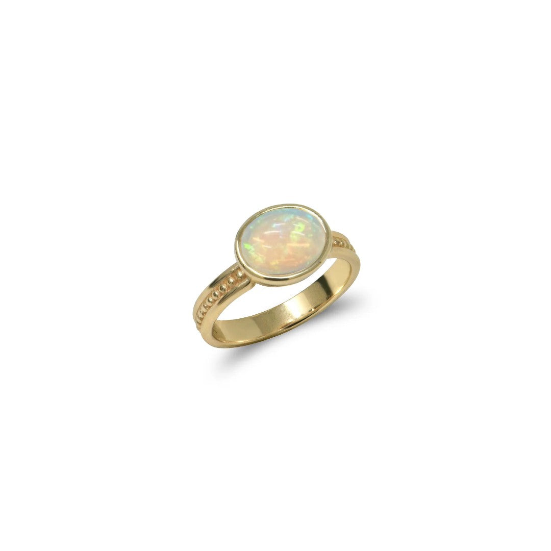 Anzie Opal Classique Oval Dew Drop Ring