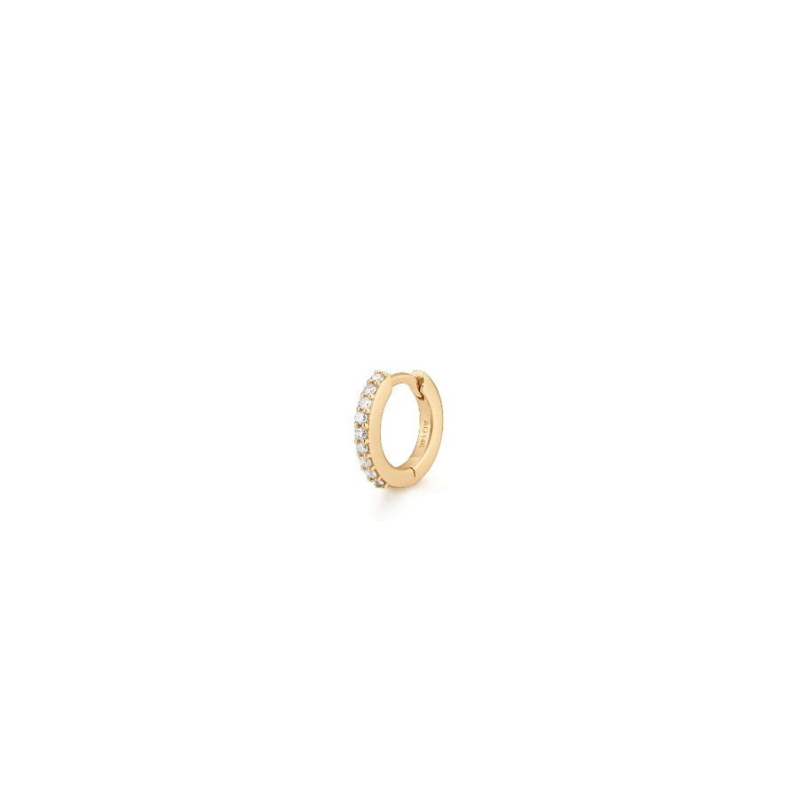AURELIE GI Carly Single Mini Diamond Huggie Hoop