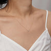 AURELIE GI Norma Rose Cut Triple White Sapphire Necklace