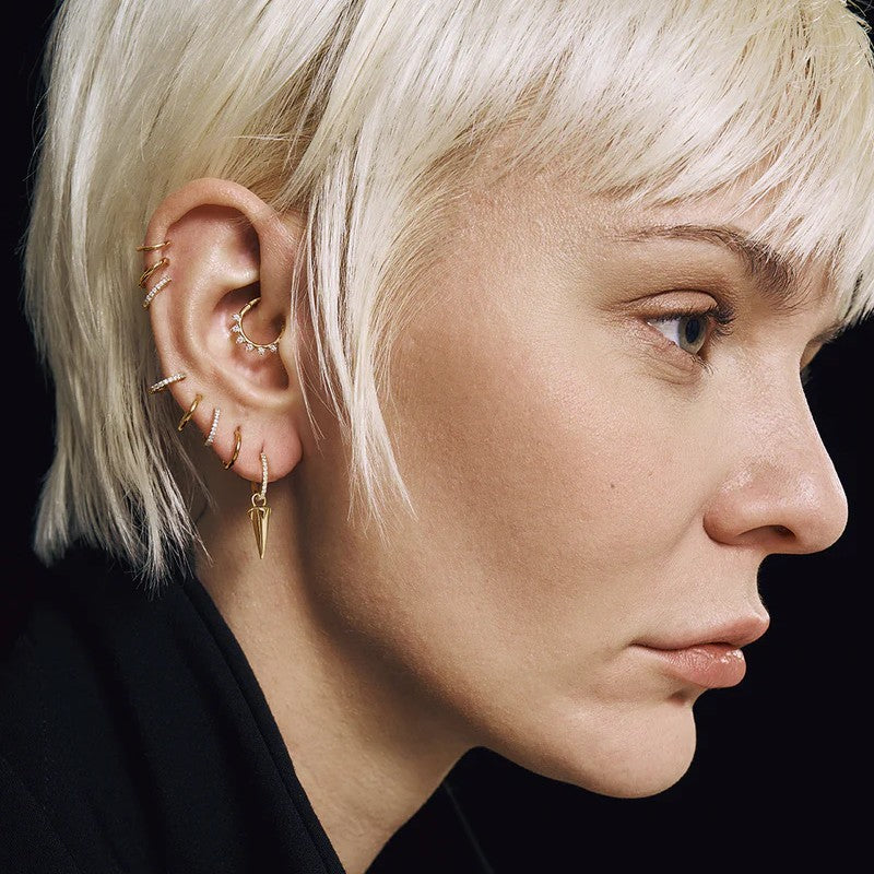 AURELIE GI Marykate Paperclip Single Huggie