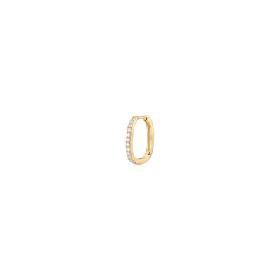 AURELIE GI Iman Lab Diamond Paperclip Single Hoop