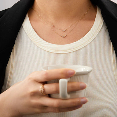 AURELIE GI Adora White Sapphire Necklace