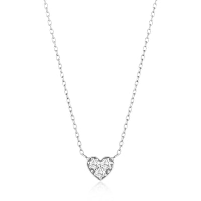 AURELIE GI Sophie Diamond Heart Necklace