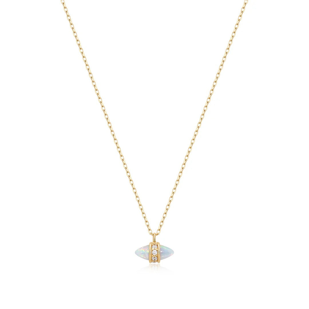 AURELIE GI Tammy Double Opal Necklace