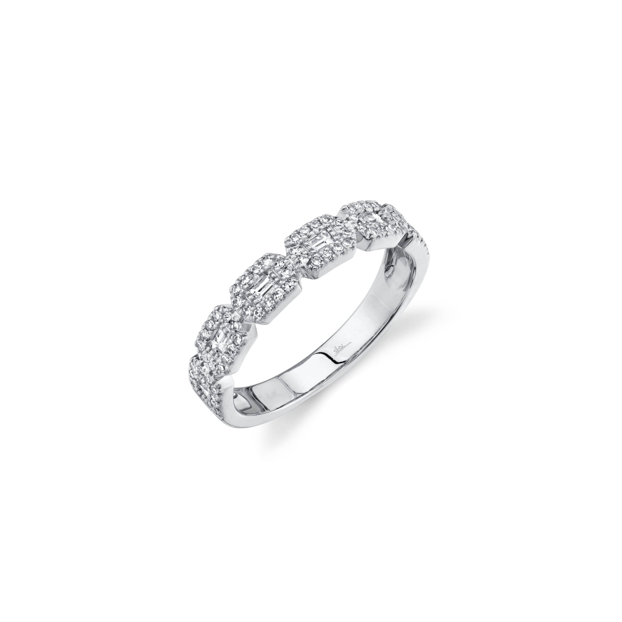 Shy Creation Baguette Diamond Ring