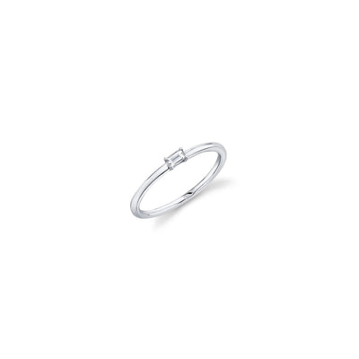 Shy Creation Baguette Diamond Ring