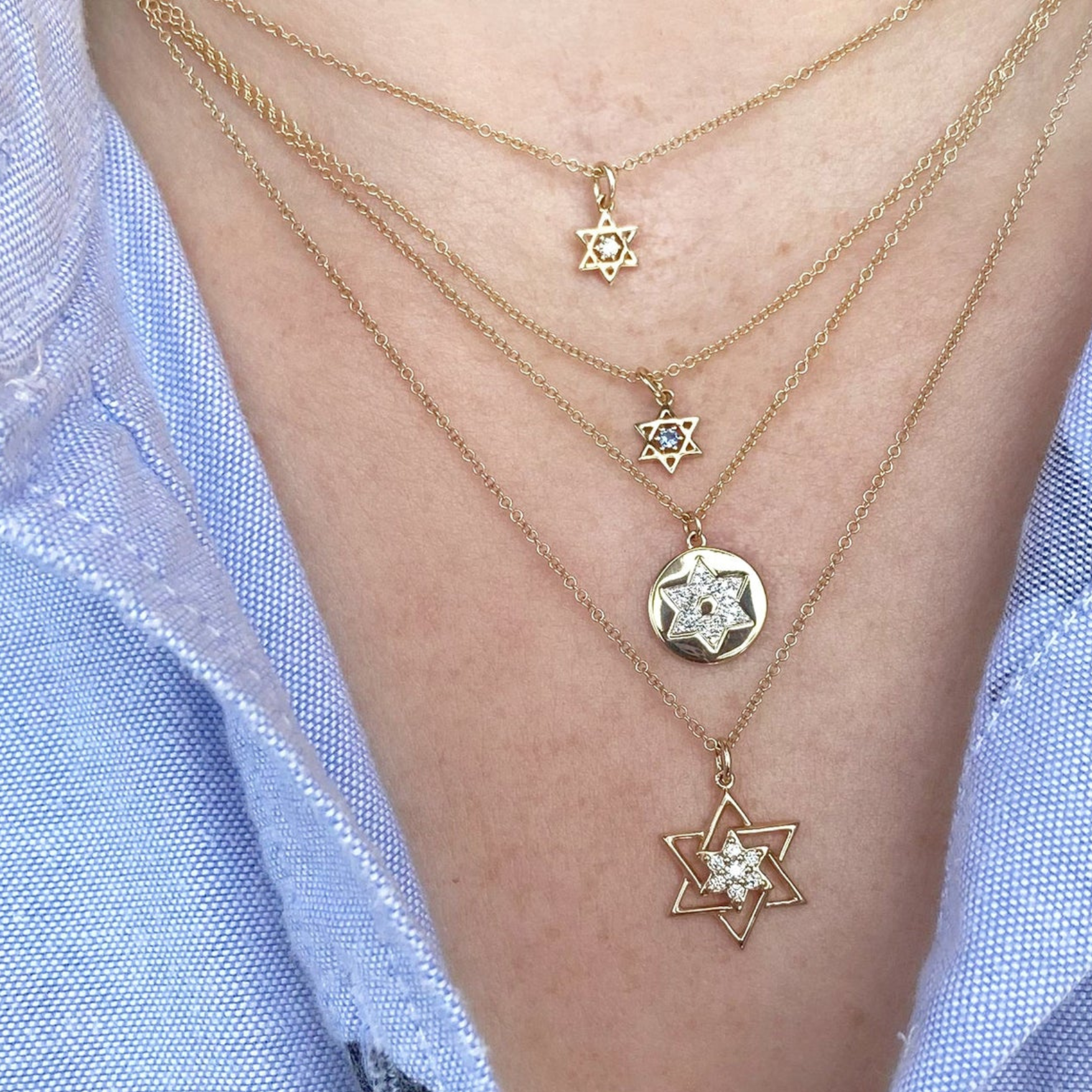 Shy Creation Star of David Necklace