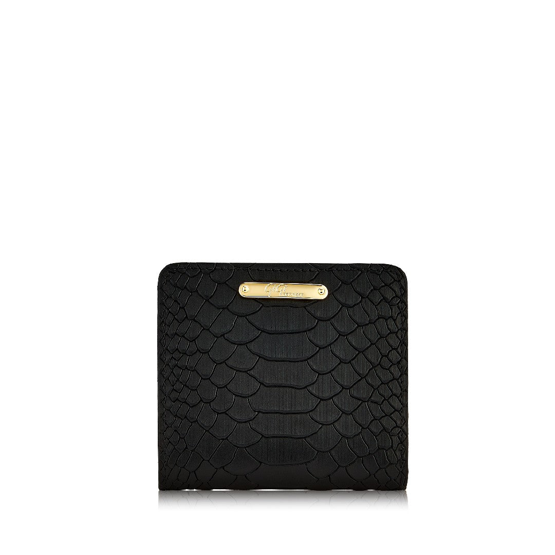 Gigi NY Python Leather Mini Wallet