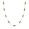 Onyx Inlay Bars Necklace