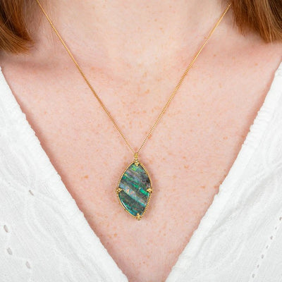 Amáli Boulder Opal Lagoon Necklace - One of a Kind