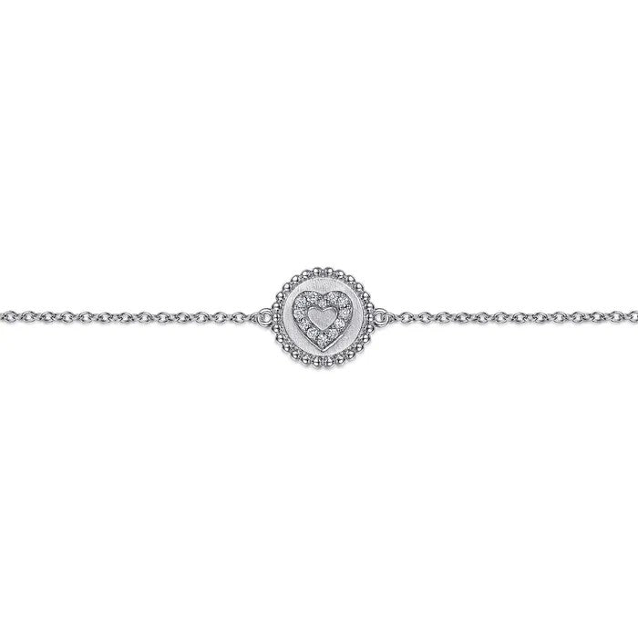 Gabriel & Co. Bujukan Diamond Heart Bracelet