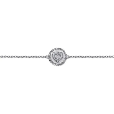 Gabriel & Co. Bujukan Diamond Heart Bracelet