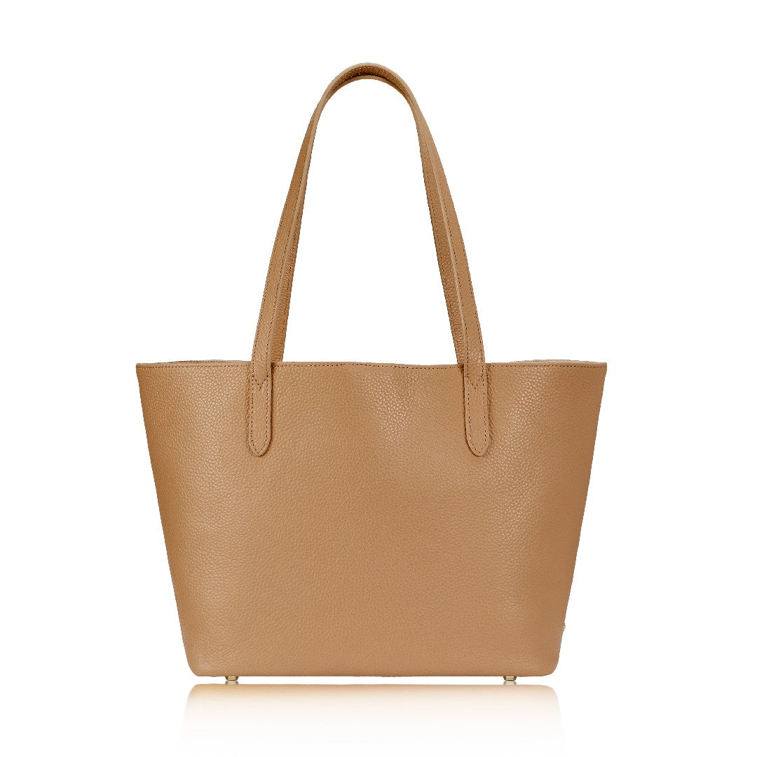 Gigi NY Pebble Leather Teddie Tote Bag