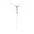 Celine Daoust Aquamarine & Diamond Lariat Totem Necklace