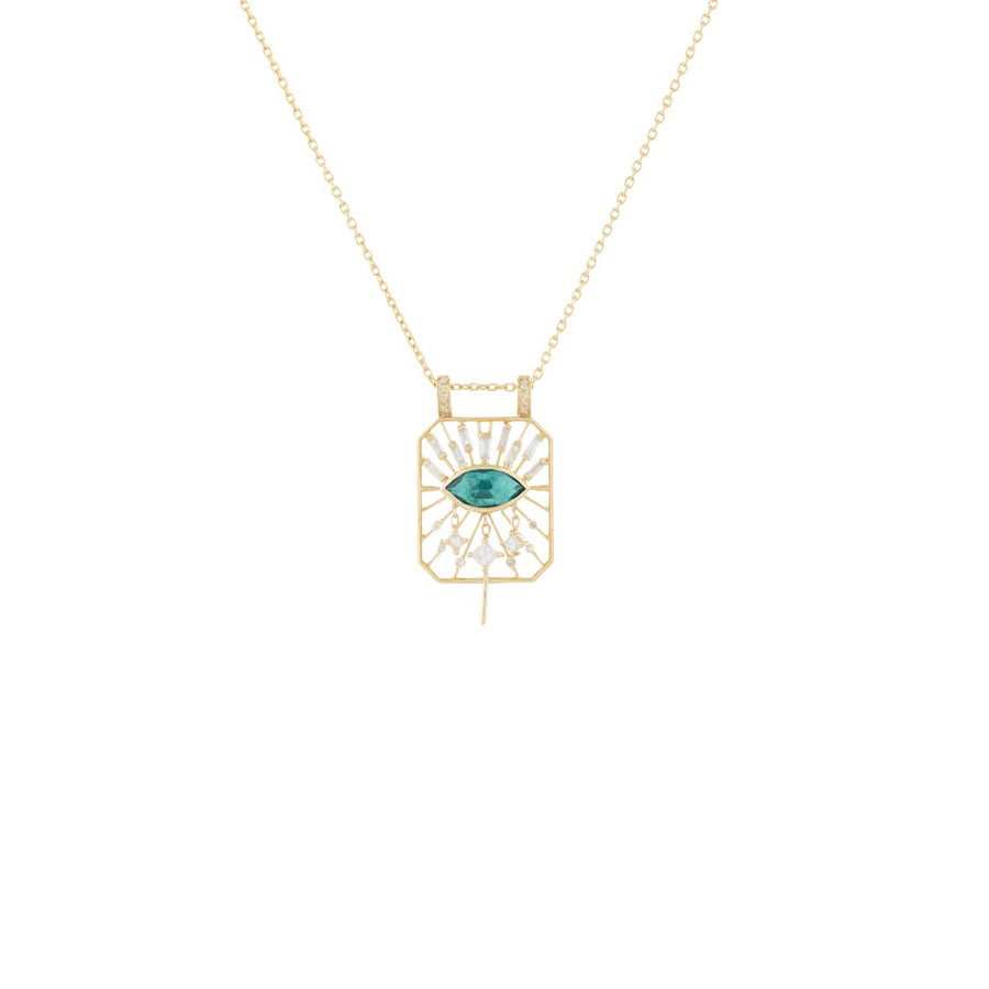 Celine Daoust Tourmaline Rectangle Eye Necklace