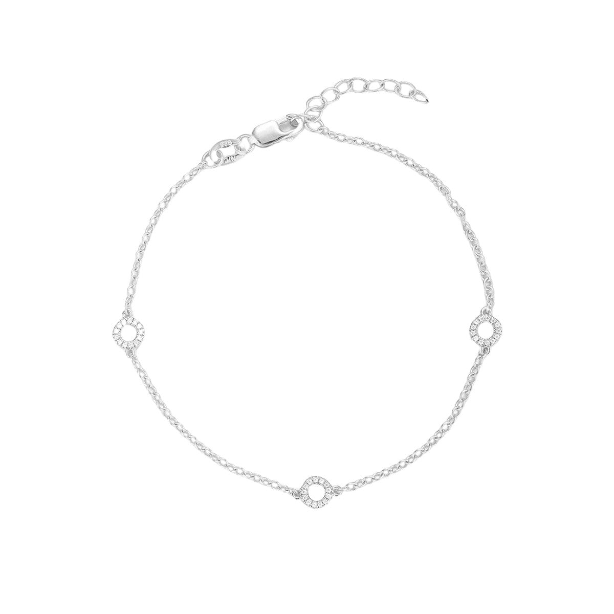 Ella Stein Diamond Circle Station Chain Bracelet