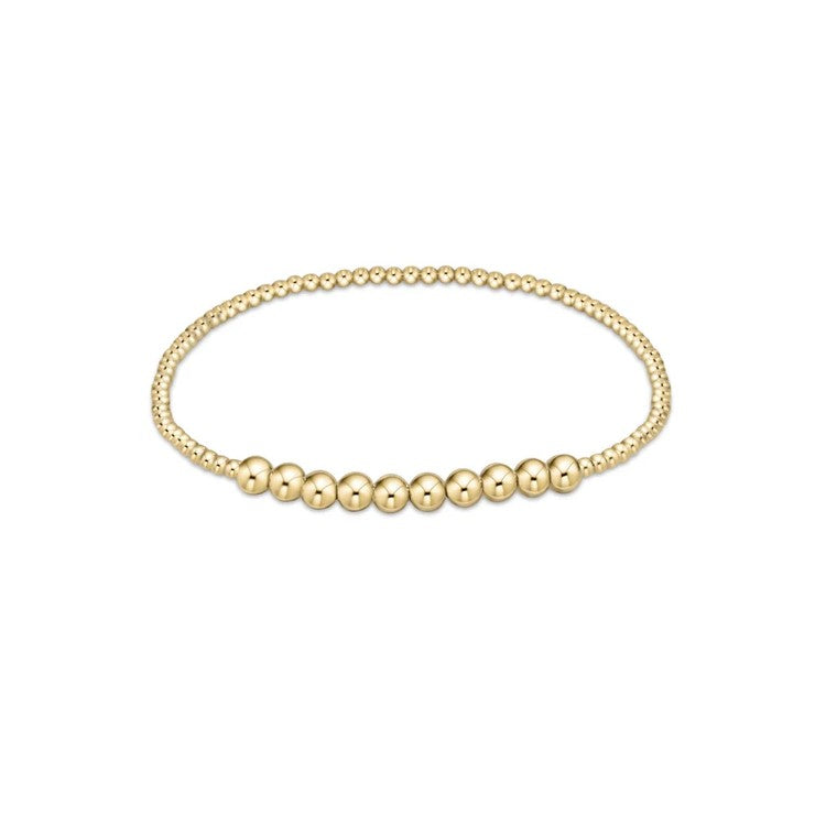 enewton Classic Gold Beaded Bliss 2mm Bead Bracelet - 4mm Gold