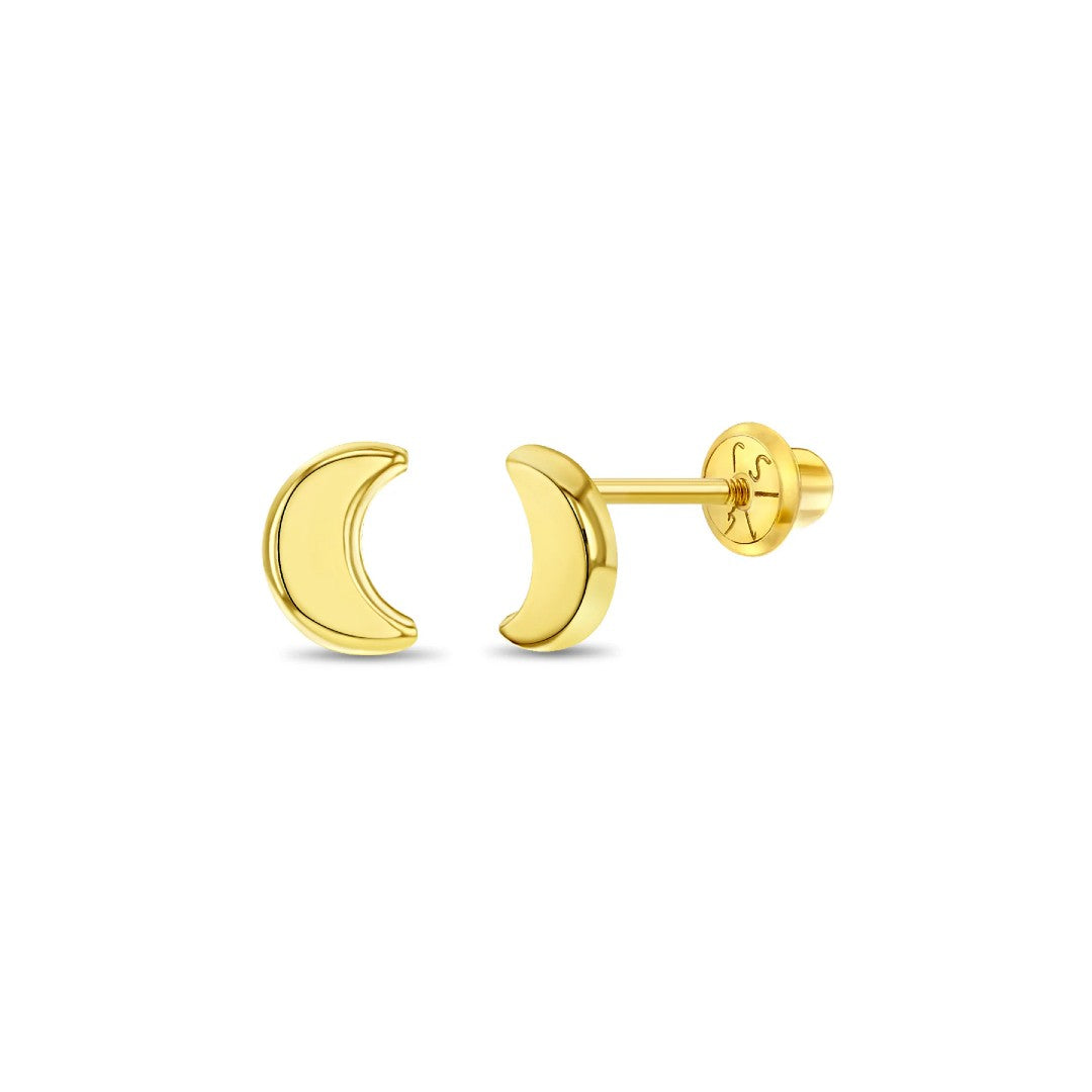 Crescent Moon Little Girl's Earrings