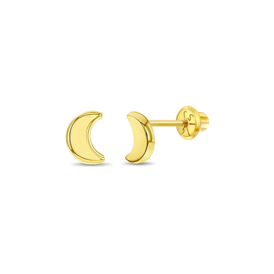 Crescent Moon Little Girl's Earrings