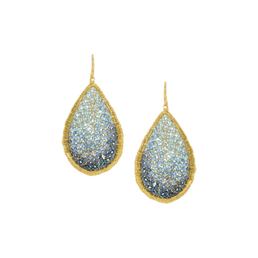 Dana Kellin Large Agean Ombré Mosaic Earrings