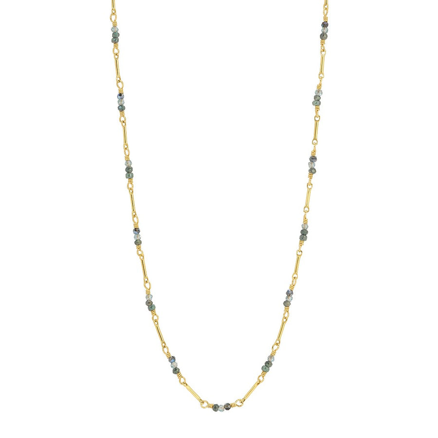 Dana Kellin Sage Mix Bead Chain Necklace