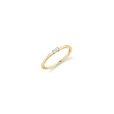 Shy Creation Baguette Diamond Ring