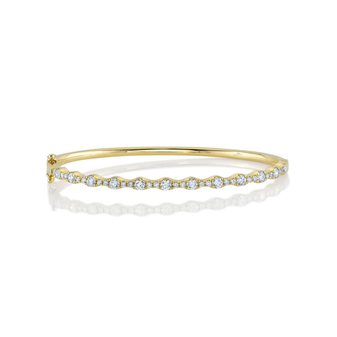 Shy Creation Diamond Bangle Bracelet