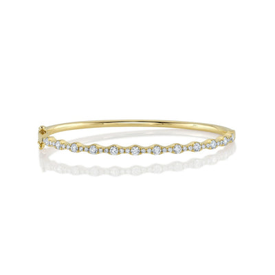 Shy Creation Diamond Bangle Bracelet