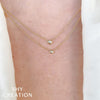 Shy Creation Single Bezel Diamond Necklace