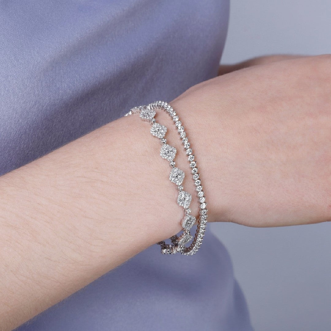 Diamond Clover Bracelet