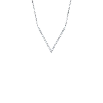 Shy Creation Diamond V-Shape Necklace