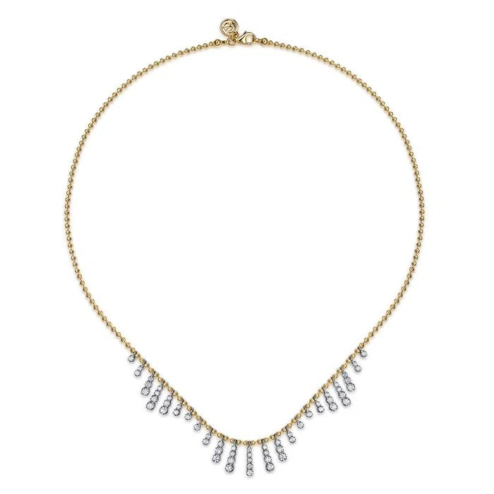 Gabriel & Co. Graduating Diamond Droplet Bujukan Necklace