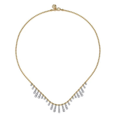 Gabriel & Co. Graduating Diamond Droplet Bujukan Necklace