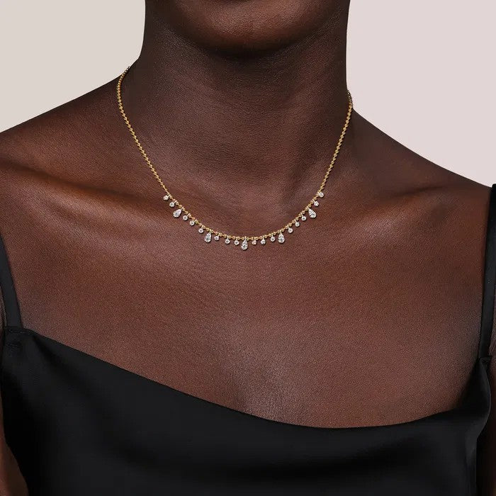 Gabriel & Co. Bujukan Diamond Droplet Necklace