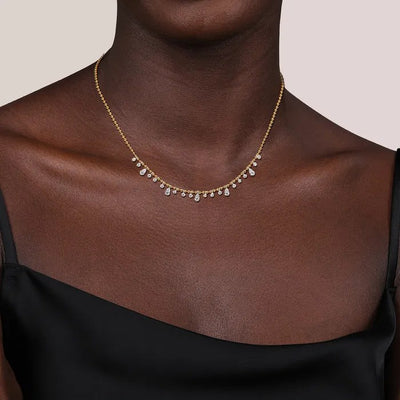 Gabriel & Co. Bujukan Diamond Droplet Necklace
