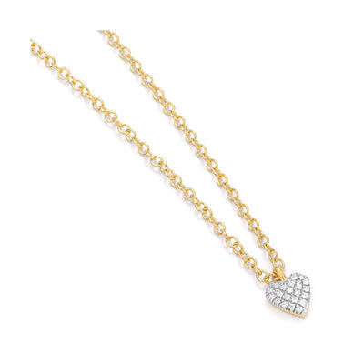 Ella Stein Small Diamond Heart Necklace