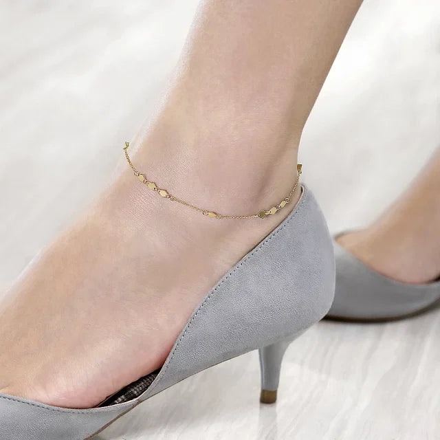 Gabriel & Co. Diamond Shaped Stations Anklet
