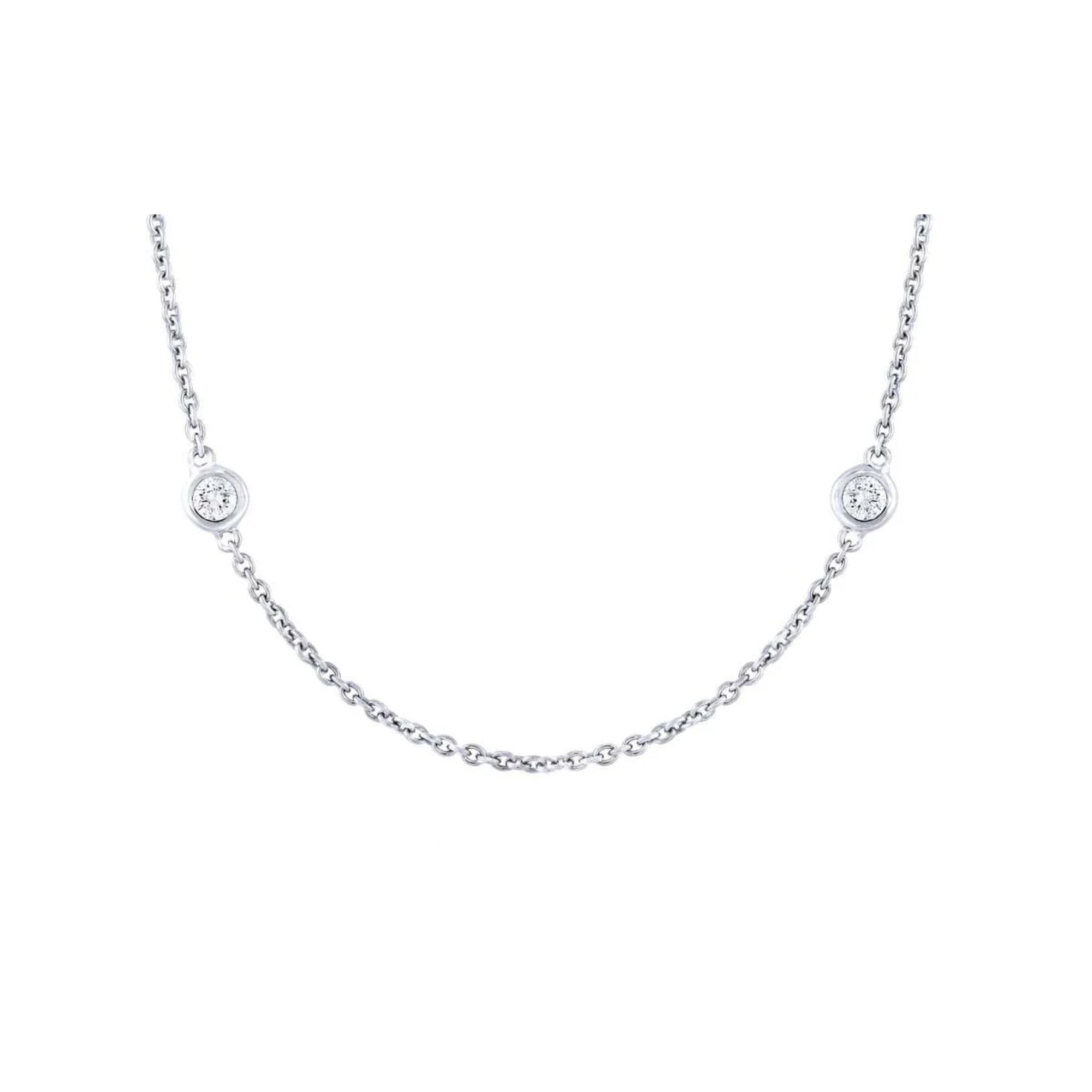 Shy Creation Diamond Station 0.77ctw Necklace
