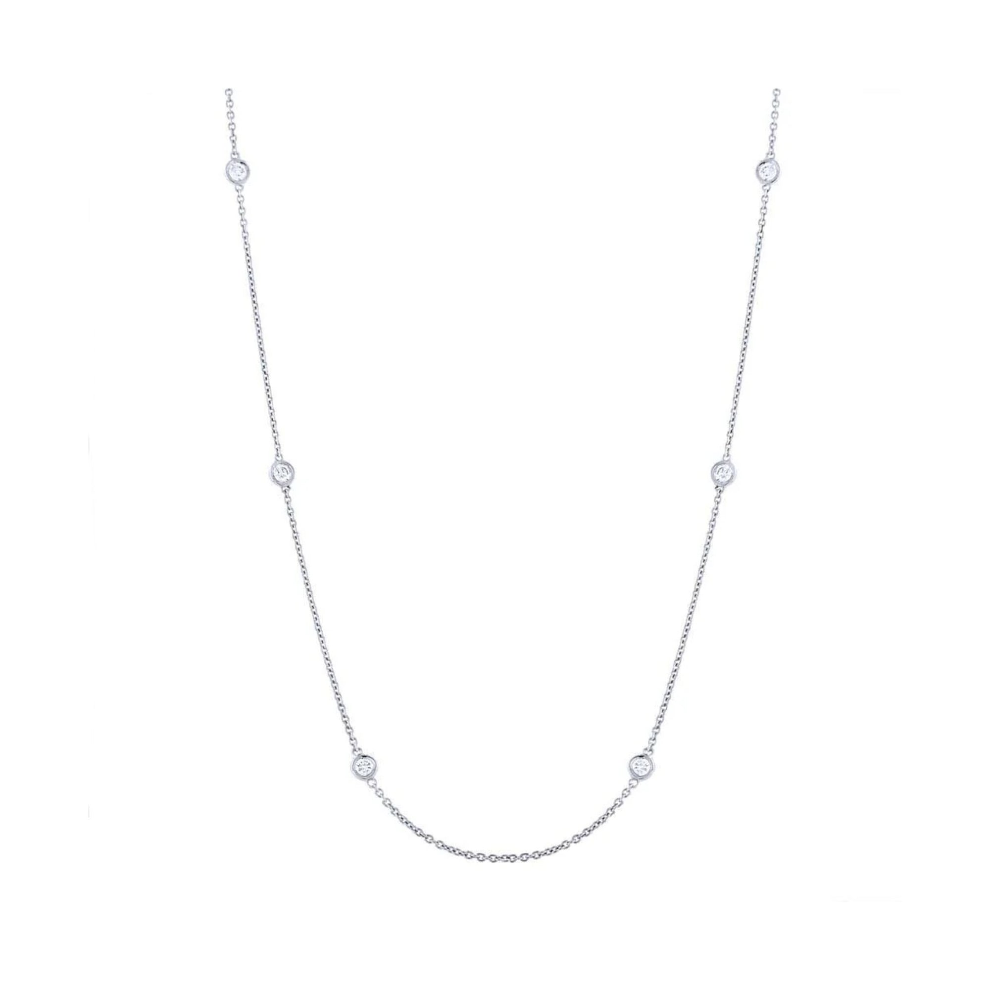 Shy Creation Diamond Station 0.77ctw Necklace