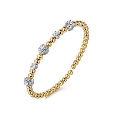 Gabriel & Co. Diamond Station Bujukan Split Bangle
