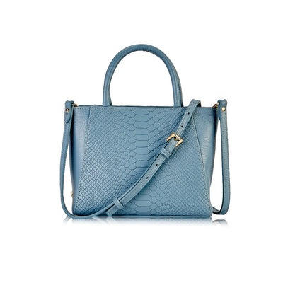 Gigi NY Dylan Mini Tote in Python Embossed Leather
