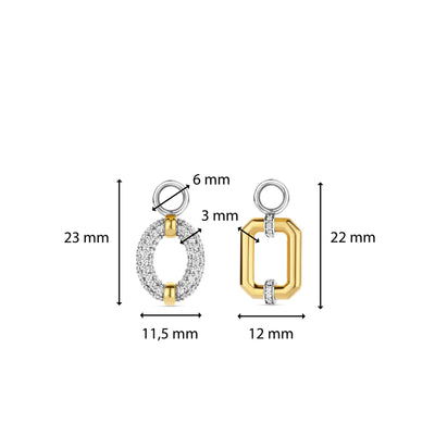 Ti Sento Milano Mismatched Earring Charms