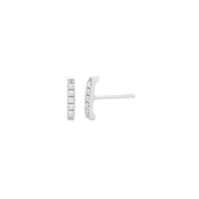 Ella Stein Ada Diamond Bar Stud Earrings