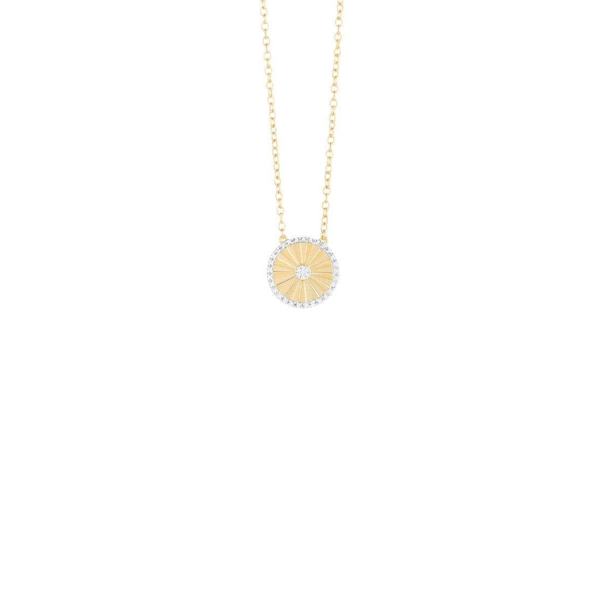 Ella Stein Circle Burst Diamond Necklace