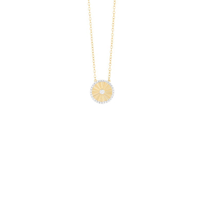 Ella Stein Circle Burst Diamond Necklace