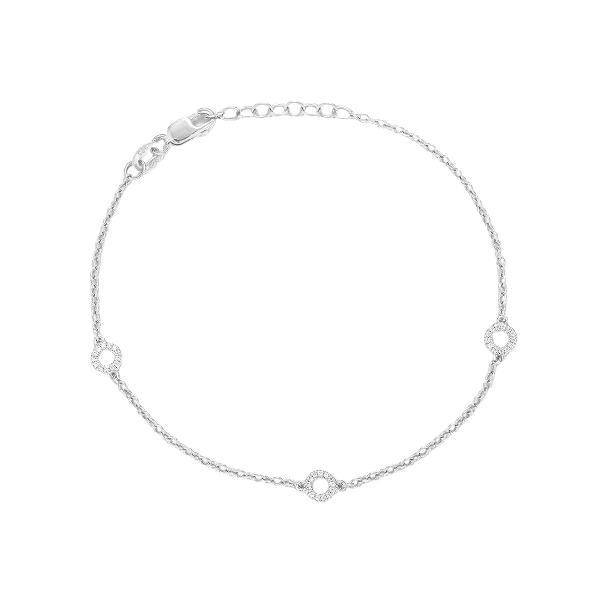Ella Stein Diamond Circle Station Chain Bracelet
