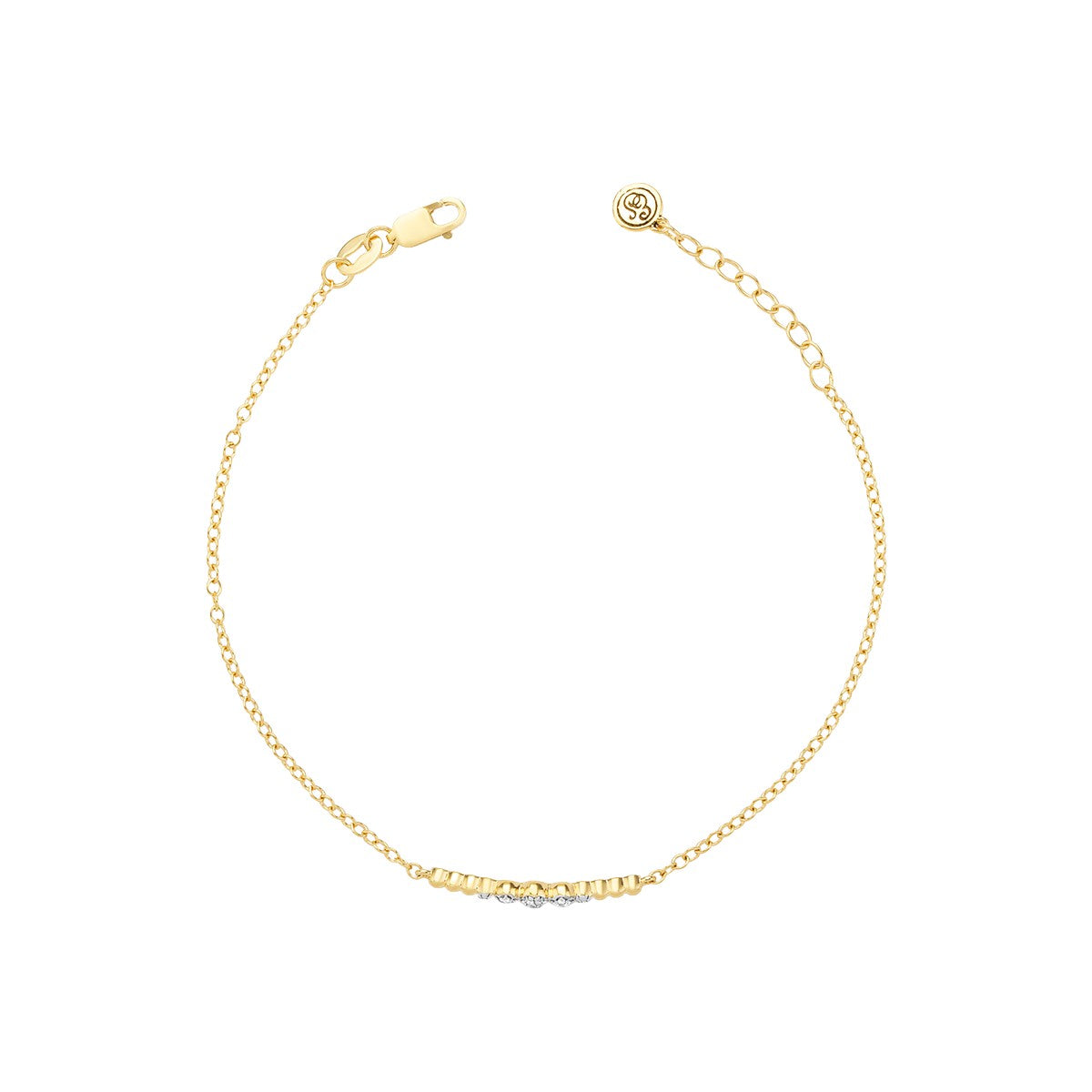 Ella Stein Beaded Connection Diamond Chain Bracelet