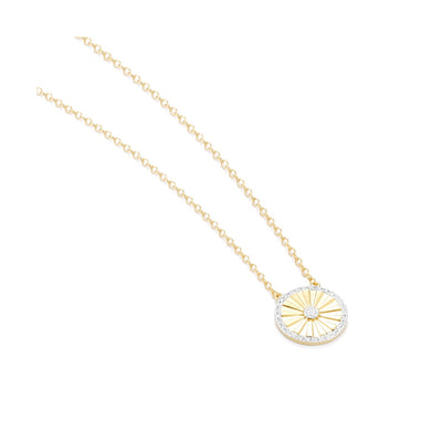 Ella Stein Circle Burst Diamond Necklace
